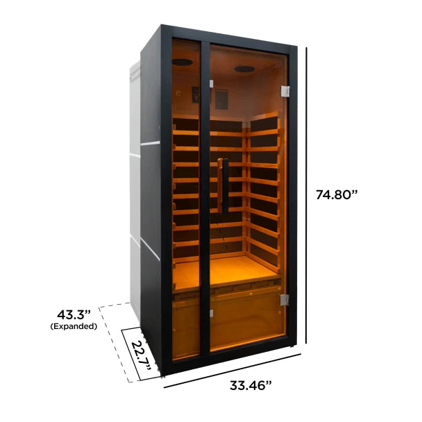 ALEKO - Oasis Hemlock Infrared Sauna - 1 Person