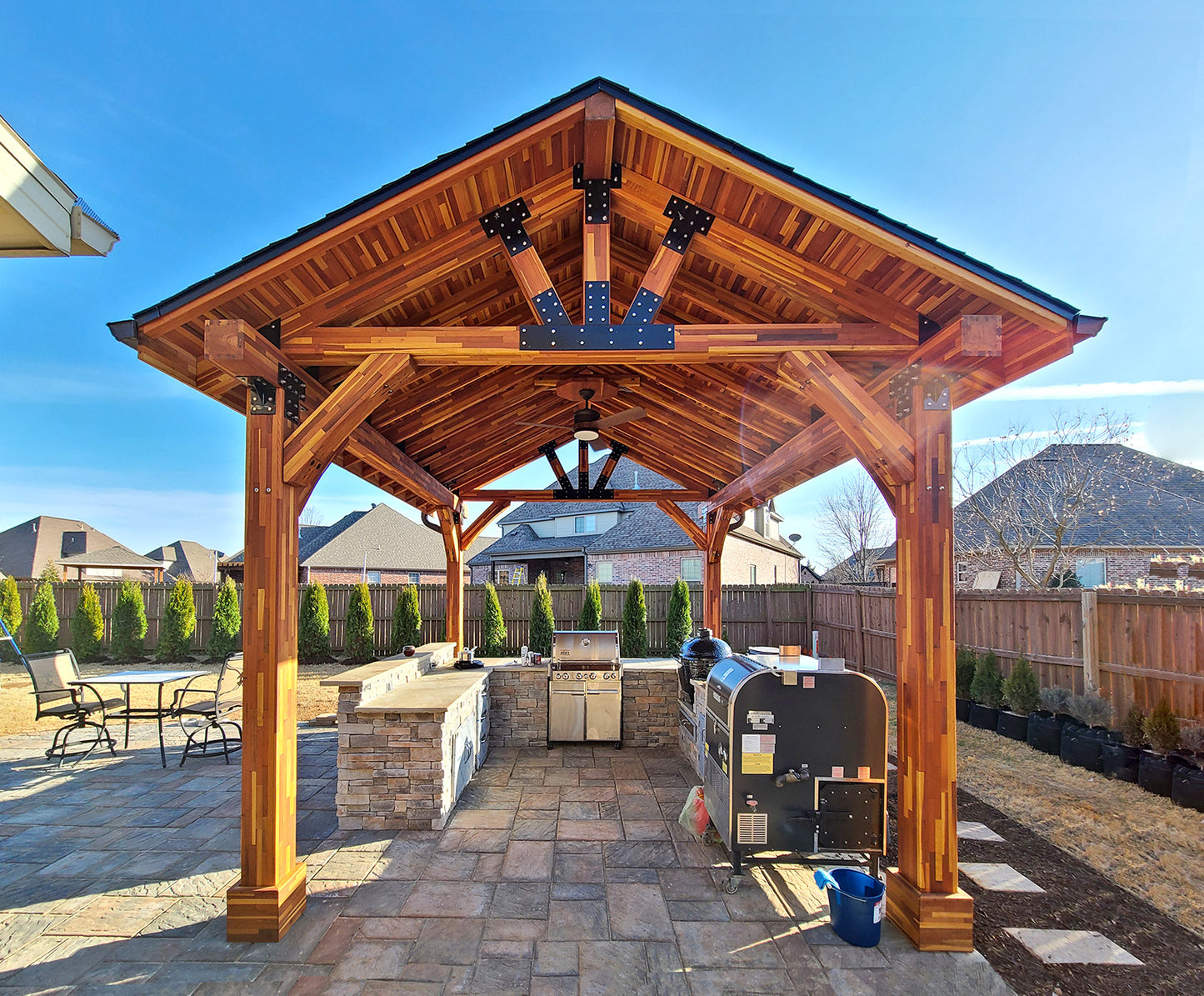 Forever Redwood - Thick Timber Toledo Wood Pavilions
