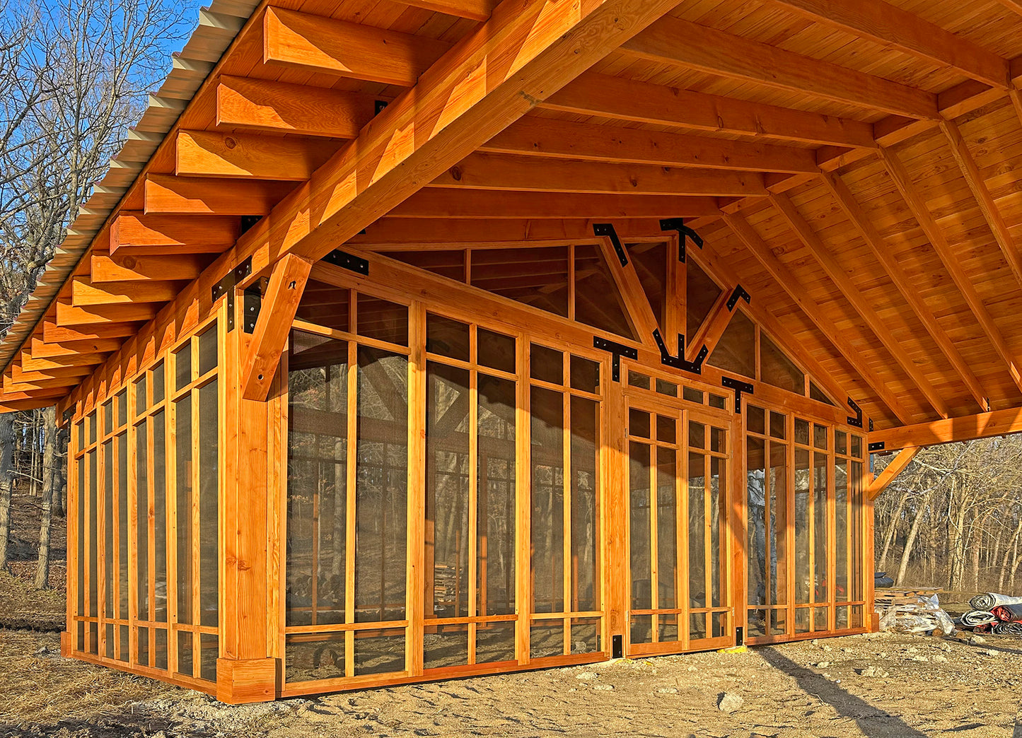 Forever Redwood - Thick Timber Toledo Wood Pavilions