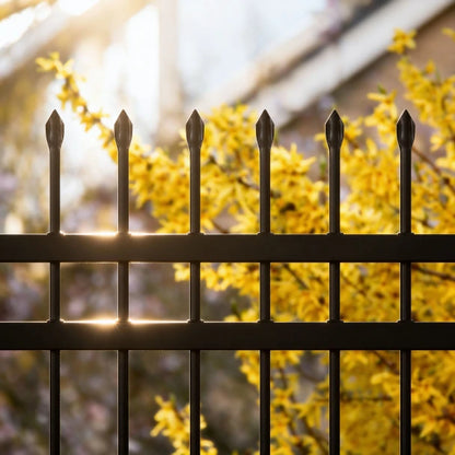 ALEKO - Commercial Grade Steel Fence Kit – Brussels Style – 8 Panels (8x6 ft.)