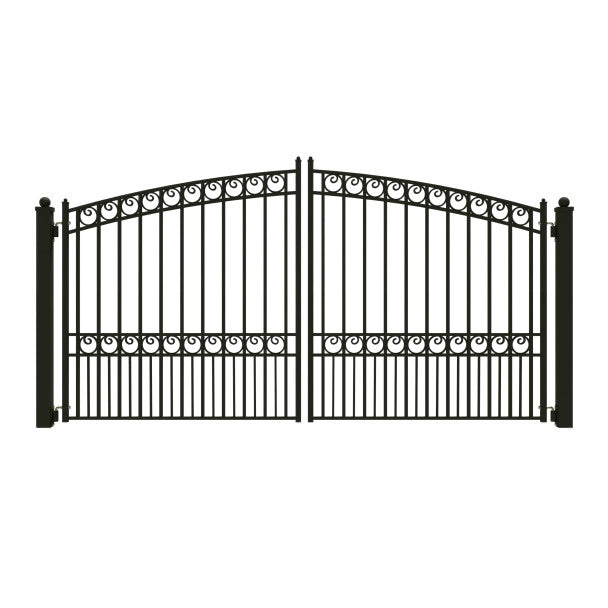 ALEKO - Steel Dual Swing Driveway Gate - PARIS Style - 12 x 6 Feet