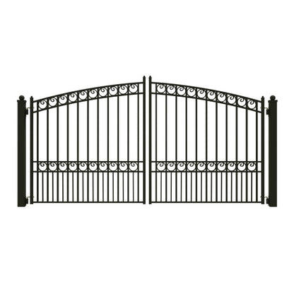 ALEKO - Steel Dual Swing Driveway Gate - PARIS Style - 12 x 6 Feet