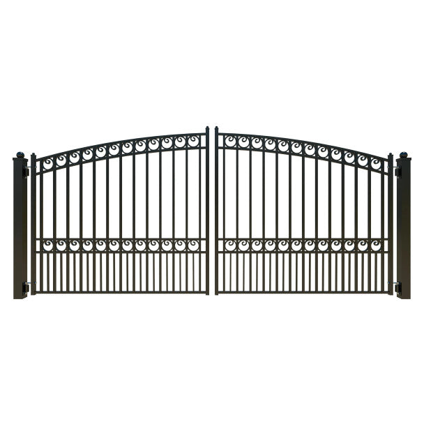ALEKO - Steel Dual Swing Driveway Gate - PARIS Style - 14 x 6 Feet