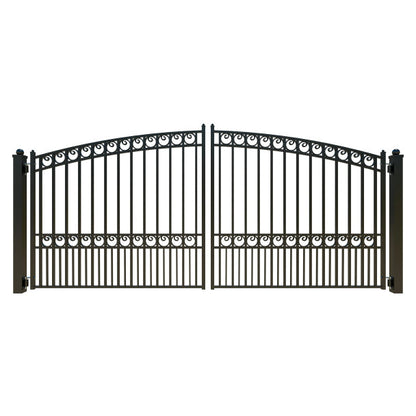 ALEKO - Steel Dual Swing Driveway Gate - PARIS Style - 14 x 6 Feet