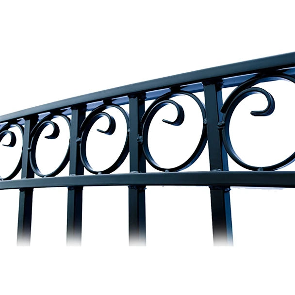 ALEKO - Steel Dual Swing Driveway Gate - PARIS Style - 14 x 6 Feet