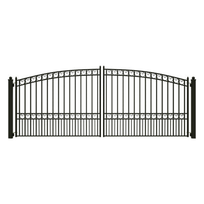 ALEKO - Steel Dual Swing Driveway Gate - PARIS Style - 16 x 6 Feet