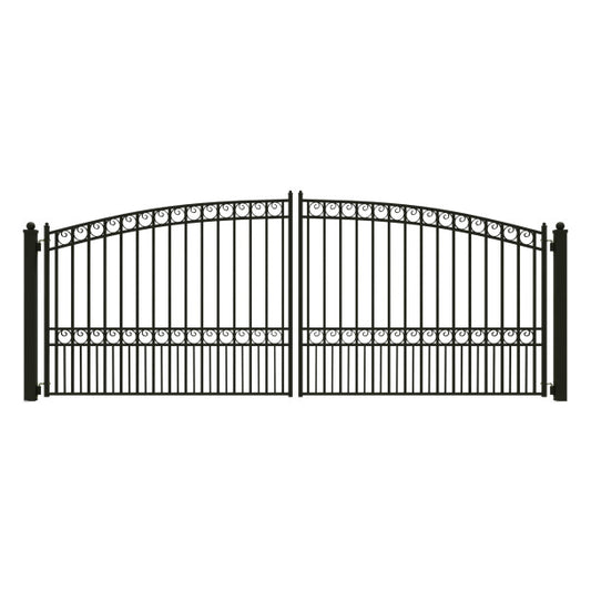 ALEKO - Steel Dual Swing Driveway Gate - PARIS Style - 16 x 6 Feet