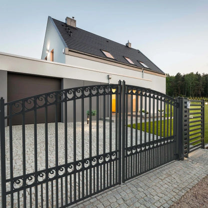 ALEKO - Steel Dual Swing Driveway Gate - PARIS Style - 16 x 6 Feet