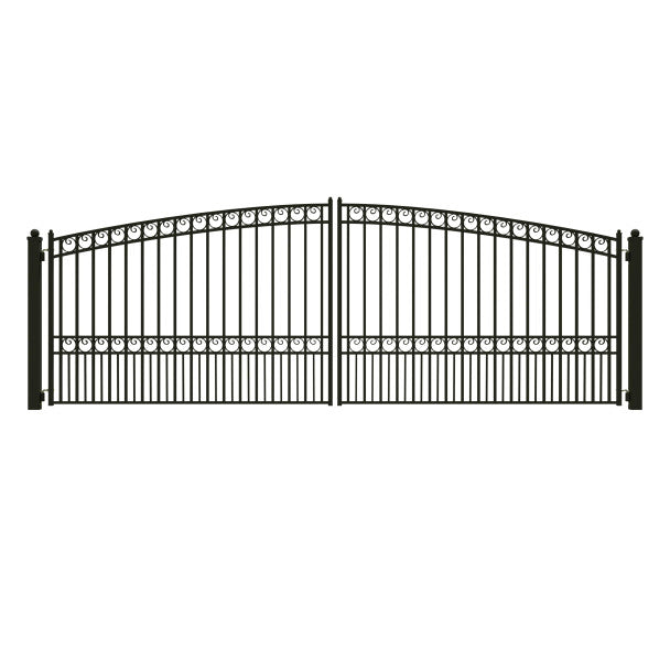ALEKO - Steel Dual Swing Driveway Gate - PARIS Style - 18 x 6 Feet