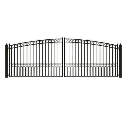 ALEKO - Steel Dual Swing Driveway Gate - PARIS Style - 18 x 6 Feet