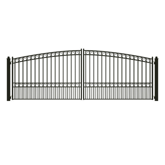 ALEKO - Steel Dual Swing Driveway Gate - PARIS Style - 18 x 6 Feet