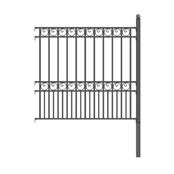 ALEKO - Steel Fence - PARIS Style - 8 x 5 Ft