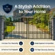 ALEKO - Steel Dual Swing Driveway Gate - LONDON Style - 12 x 6 Feet