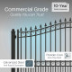 ALEKO - Steel Dual Swing Driveway Gate - LONDON Style - 12 x 6 Feet