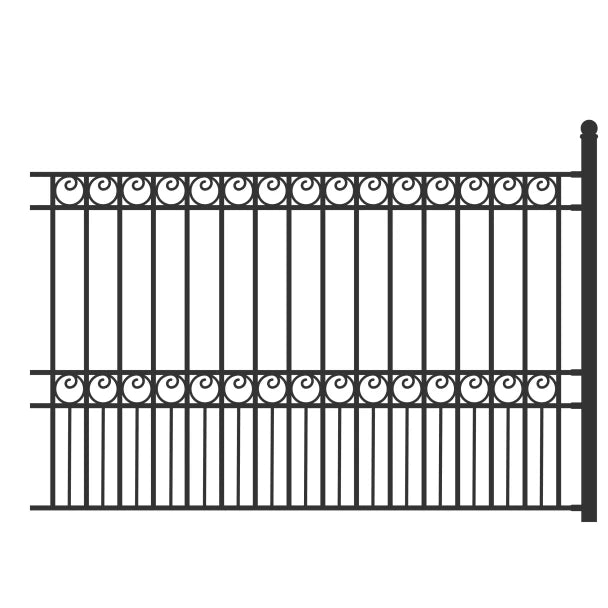 ALEKO - Steel Fence - PARIS Style - 8 x 5 Ft