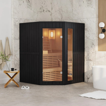 ALEKO - Viola Canadian Hemlock Traditional Indoor Sauna - 3-4 Person