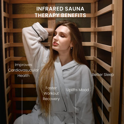 ALEKO - Oasis Hemlock Infrared Sauna - 1 Person
