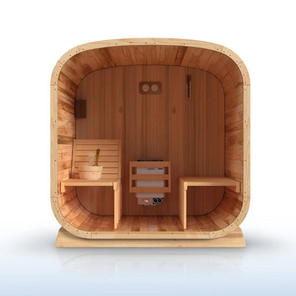 ALEKO - Arnica Rustic Cedar Square Sauna – 4 Person