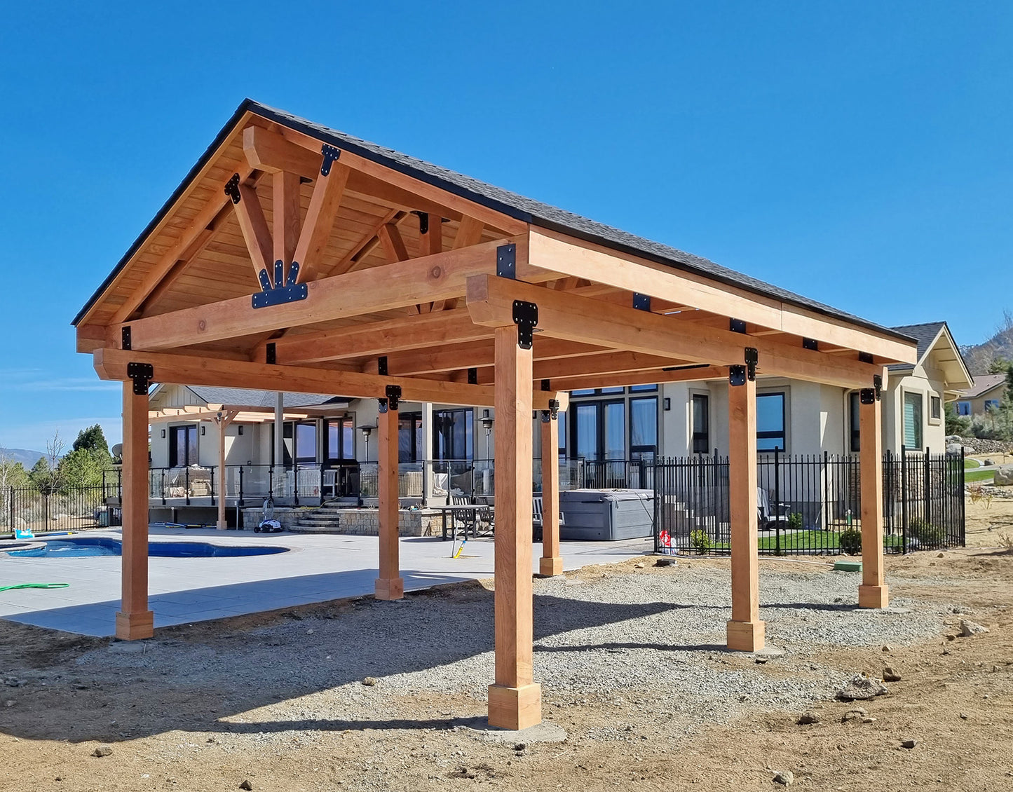 Forever Redwood - Thick Timber Toledo Wood Pavilions