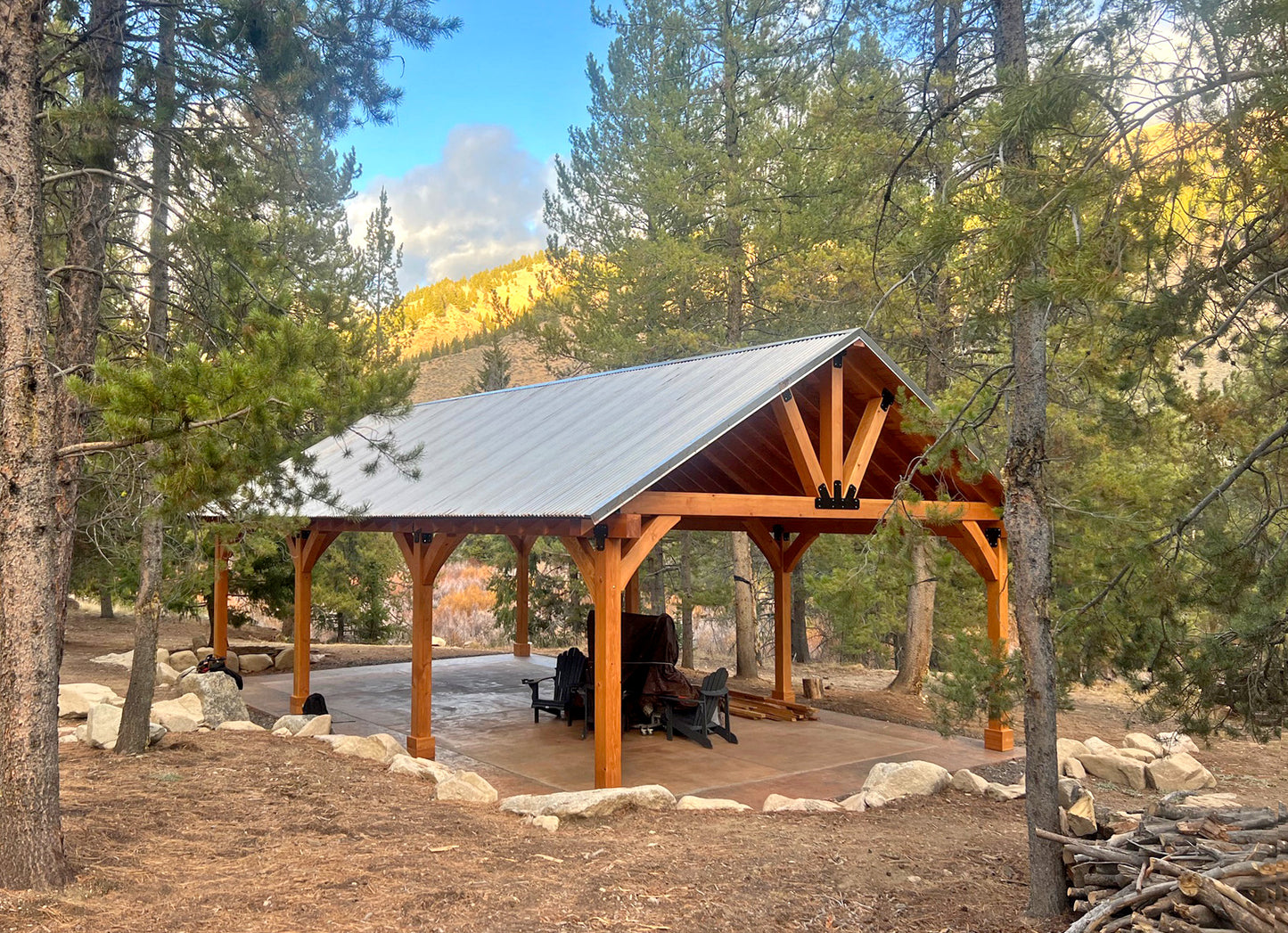 Forever Redwood - Thick Timber Toledo Wood Pavilions